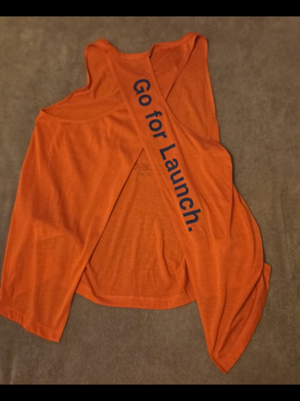 Nike Houston Astros Orange Dri-FIT Racerback Tank - Picture 3 of 3